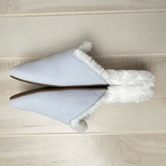 Haven Well Within Slippers Women’s Sz 10 100% Suede Leather with Faux Fur lining - Picture 4 of 9